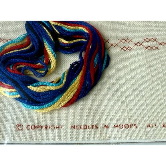 Vintage Welcome Aboard Cross Stitch Embroidery Kit Nautical Sailing Boats Ships - Picture 3 of 7